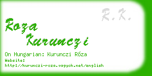 roza kurunczi business card